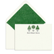 Elegant Note Cards with Engraved Topiary Plants Image 1 of 3